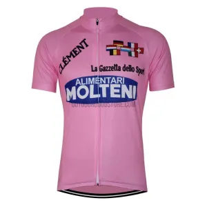 Alimentari Molteni Pink Retro Cycling Jersey