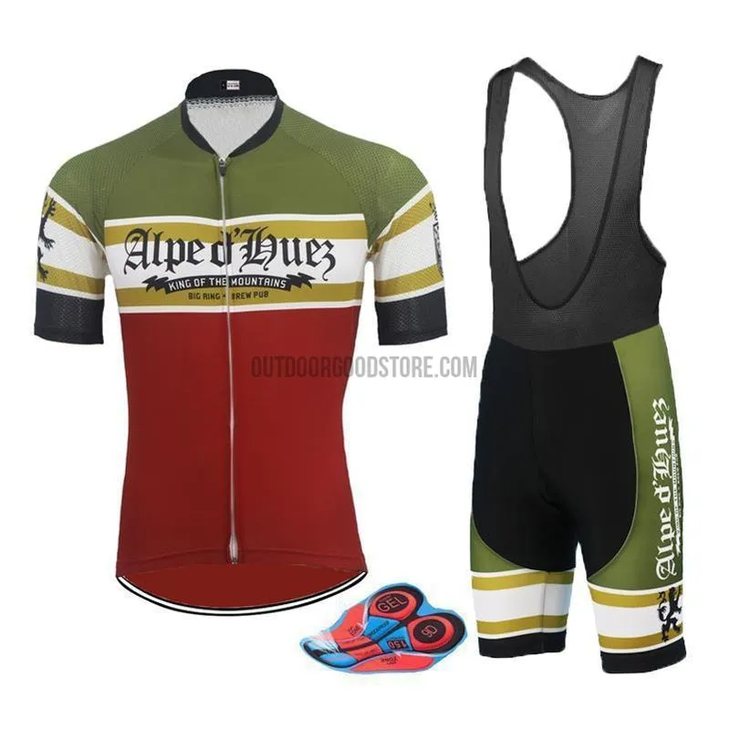 Alpe d'Huez Beer Brew Pub Tour France Cycling Jersey Kit