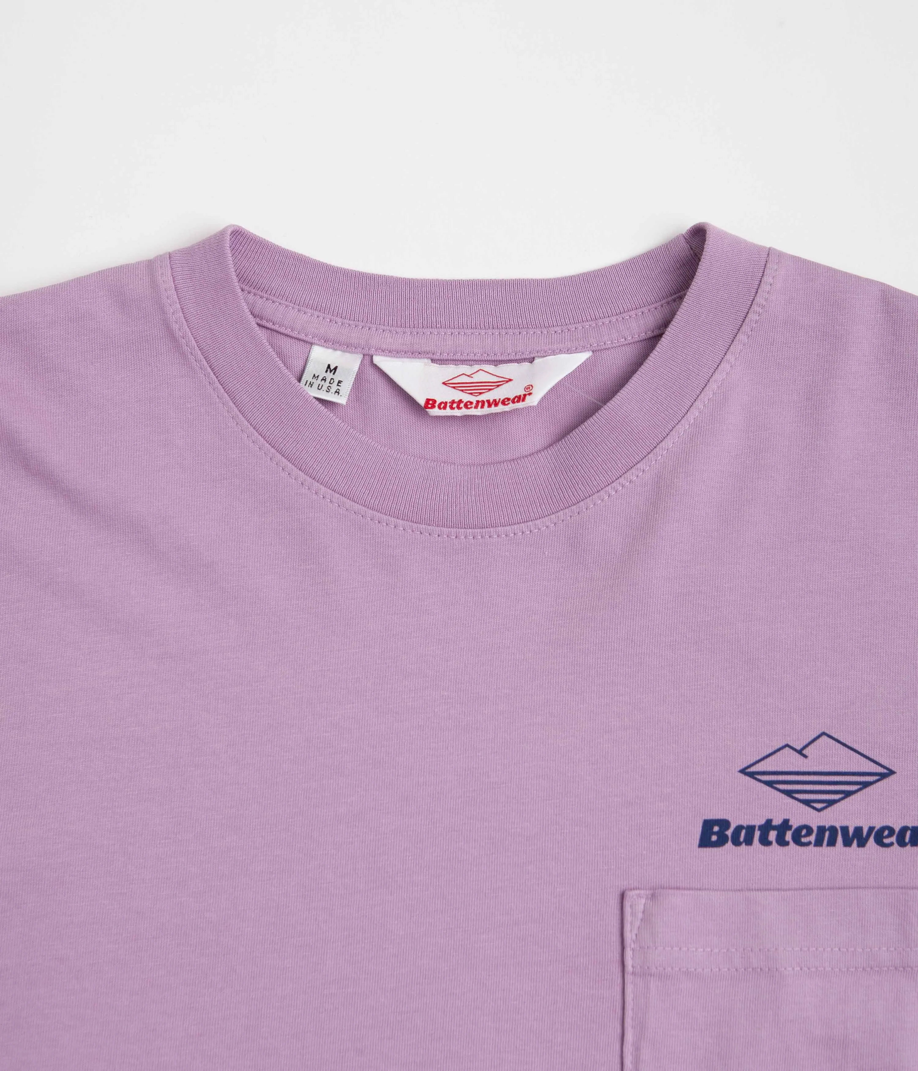 Battenwear Team Pocket Long Sleeve T-Shirt - Lavender