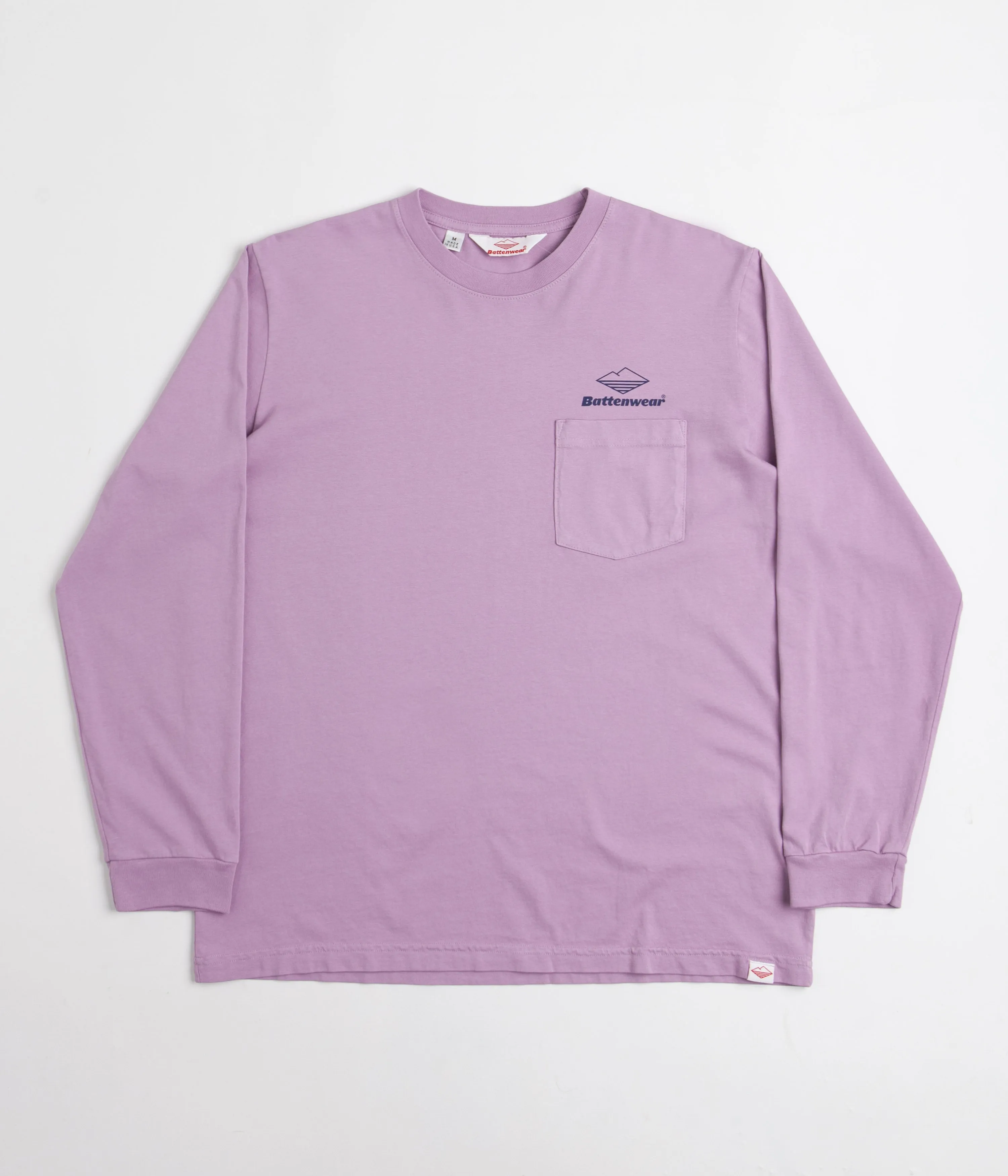 Battenwear Team Pocket Long Sleeve T-Shirt - Lavender