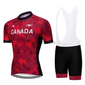 Canada Cycling Pro Retro Short Cycling Jersey Kit