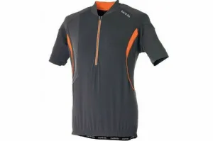 Dare 2b Mens Spinoff Short Sleeve Cycling Jersey Grey / Orange - Small