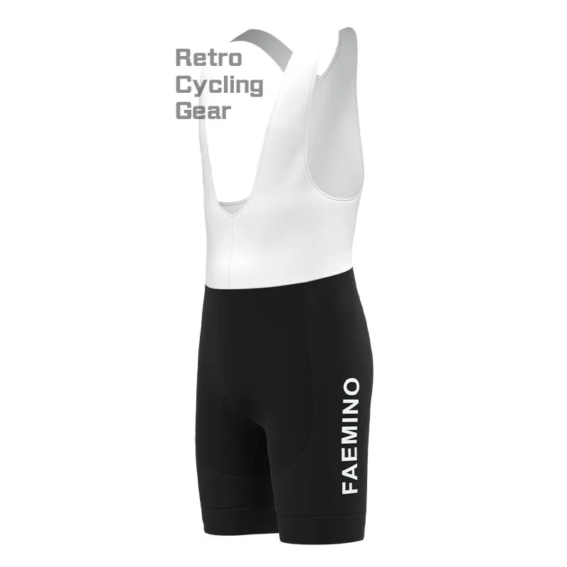 FAEMINO Yellow Retro Long Sleeve Cycling Kit