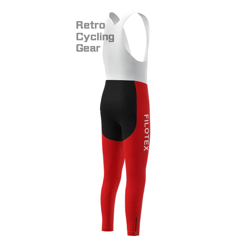 Filotex Red Retro Long Sleeve Cycling Kit