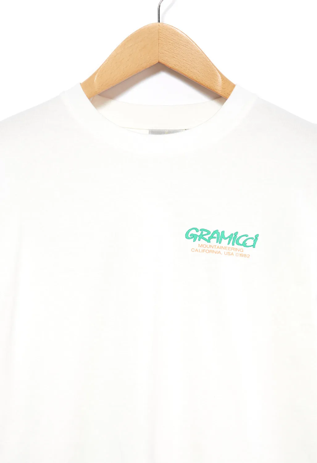 Gramicci Mountaineering Long Sleeved T-Shirt - White/Green