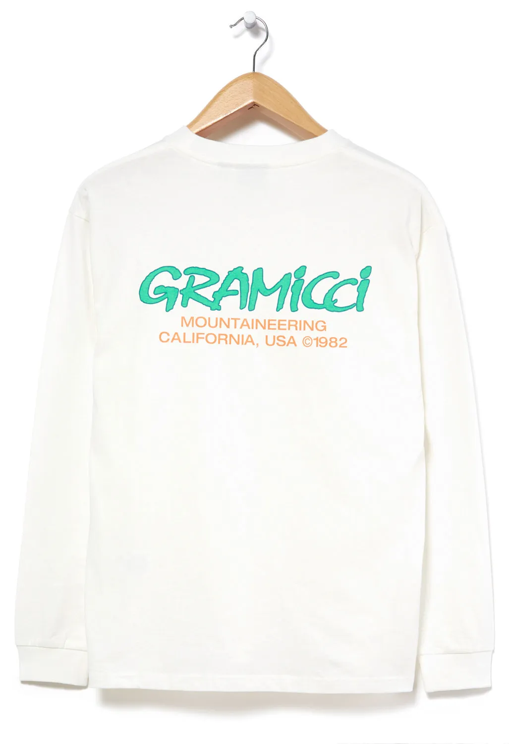 Gramicci Mountaineering Long Sleeved T-Shirt - White/Green