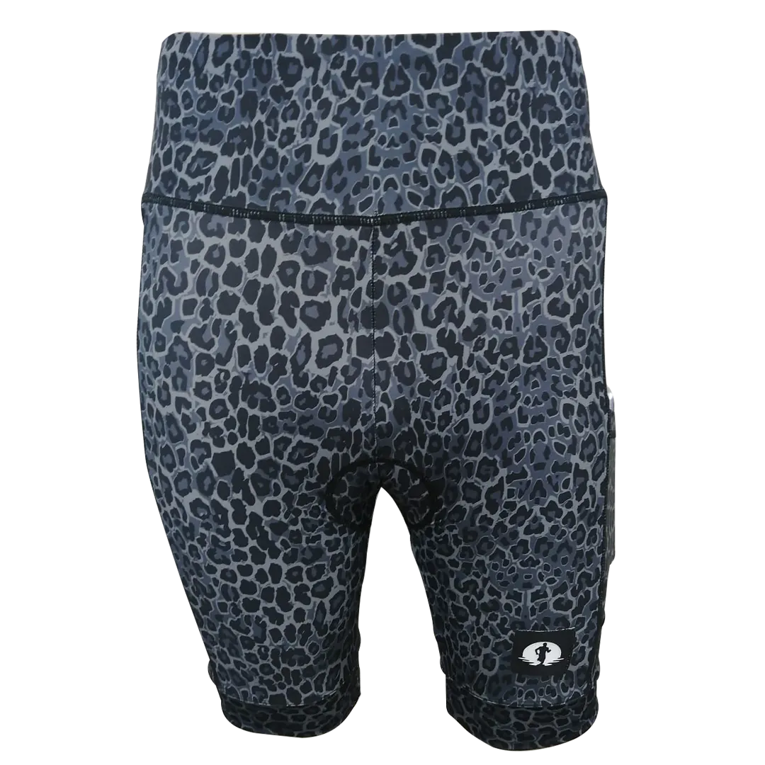 High Waist LADIES Cycling Shorts - Animal Spots