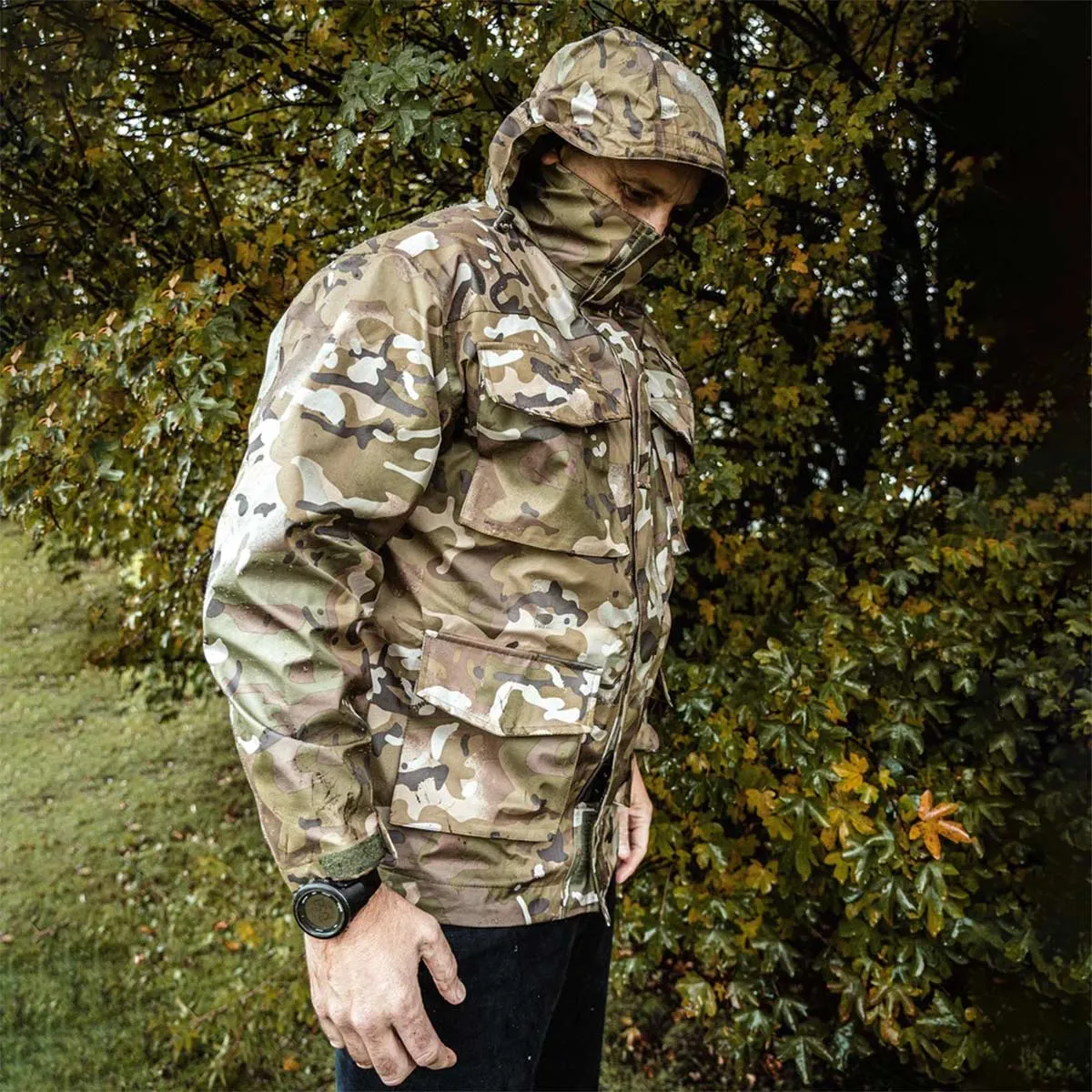 Highlander Typhoon Waterproof Jacket HMTC Camo