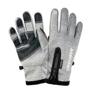 HUNTRANGE A022 Outdoor Waterproof Touch Screen Riding Keep Warm Gloves, Size: L(Gray)