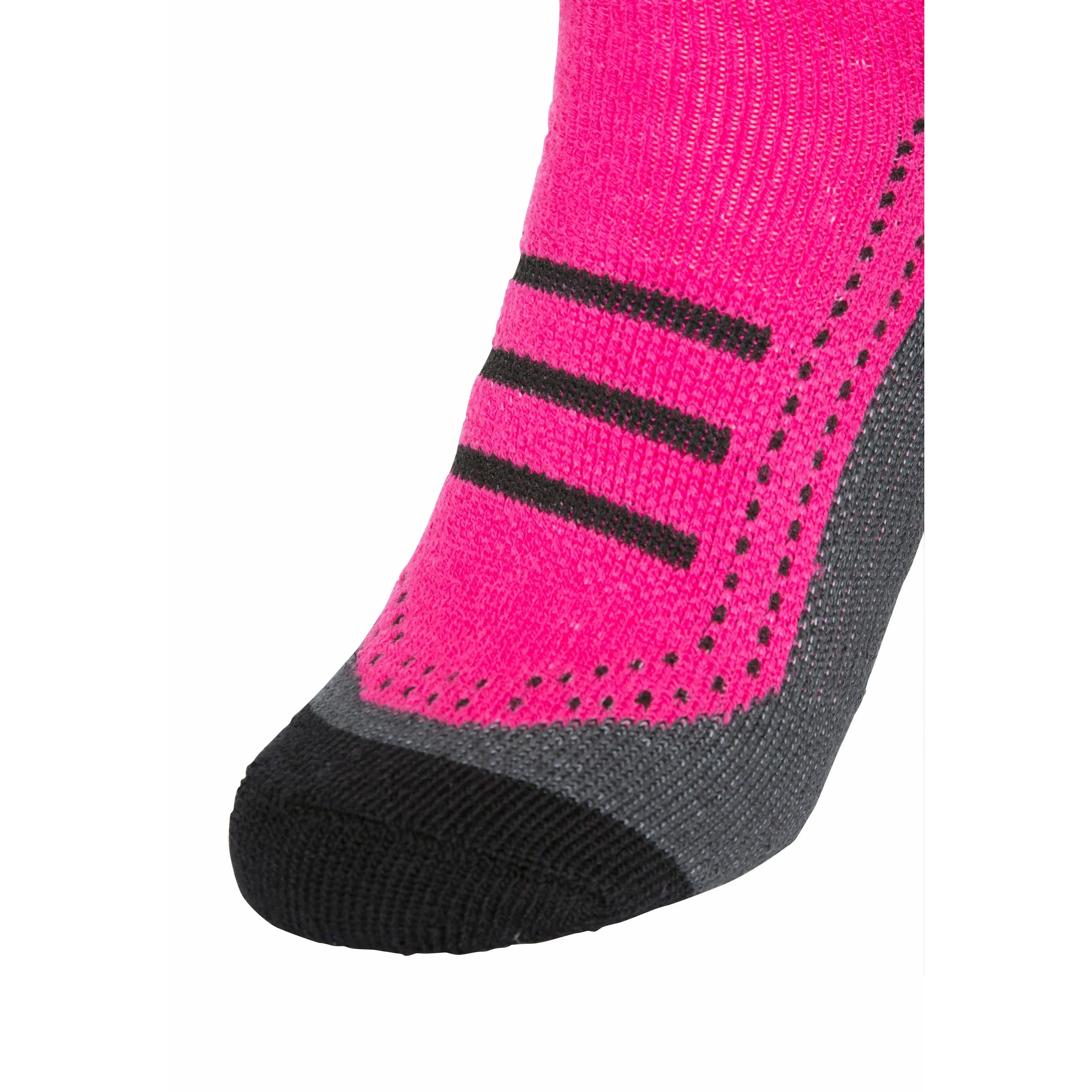 Janus 2 Women's Ski Socks - 2 Pack in Pink / Black