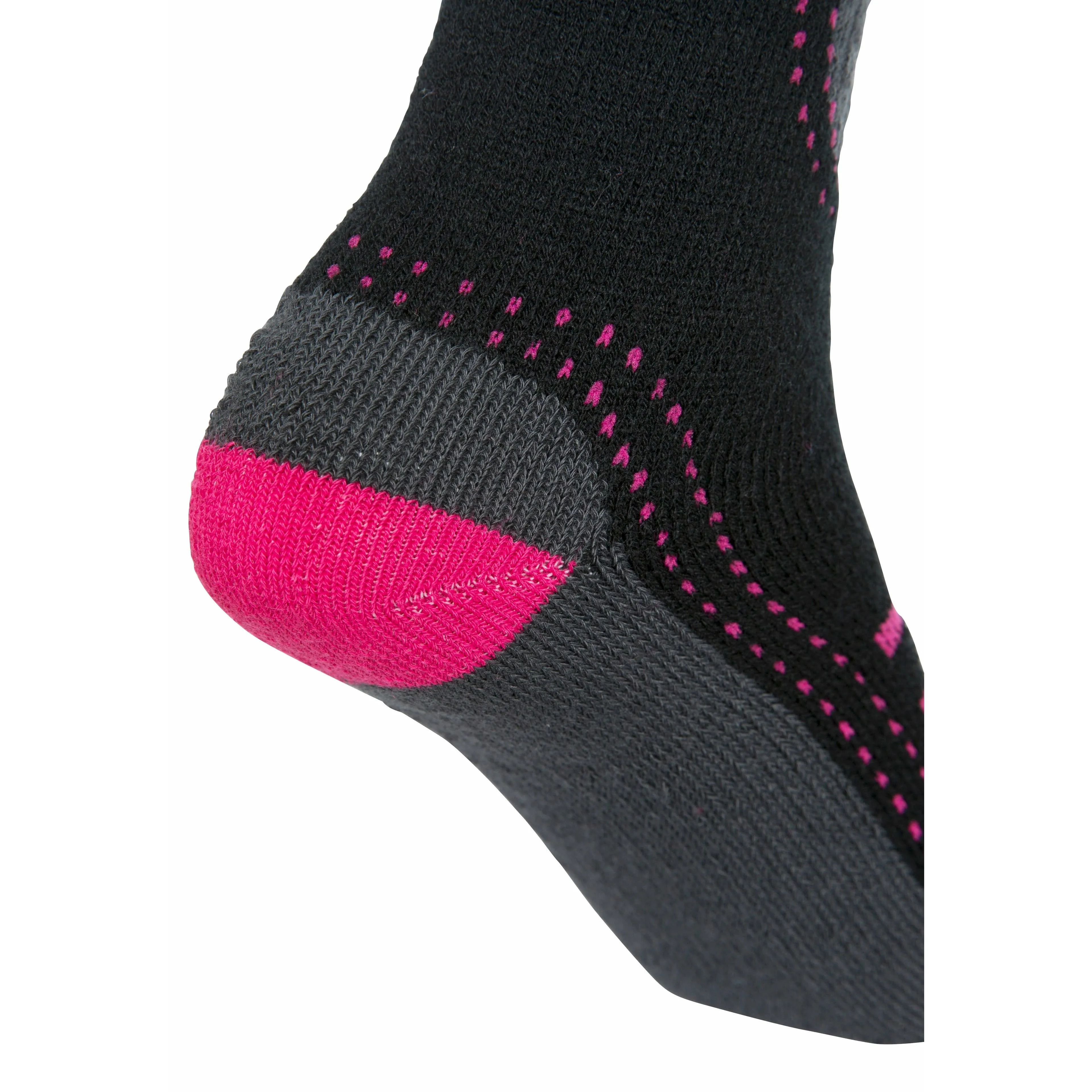 Janus 2 Women's Ski Socks - 2 Pack in Pink / Black