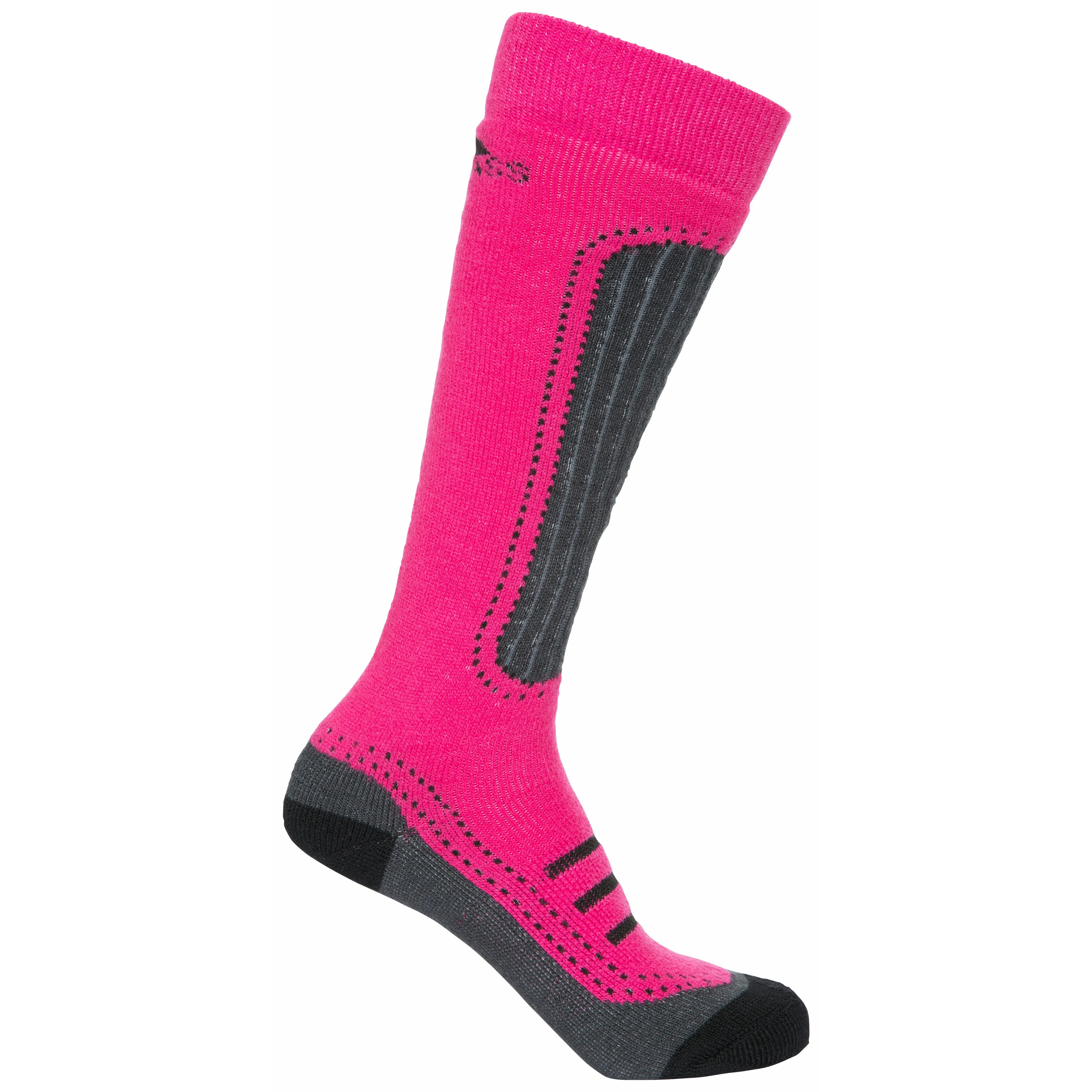 Janus 2 Women's Ski Socks - 2 Pack in Pink / Black