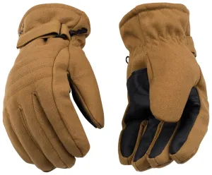 Kinco 1170-L Ski Gloves, L, Wing Thumb, Hook-and-Loop Cuff, Canvas, Brown :PR: QUANTITY: 1