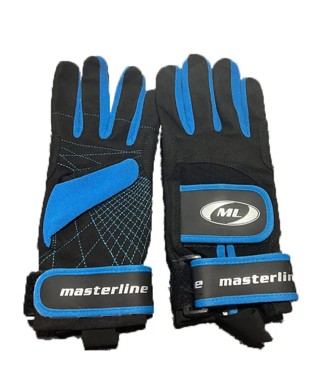 Masterline Tournament Ski Gloves - Blue (1 pair in package)