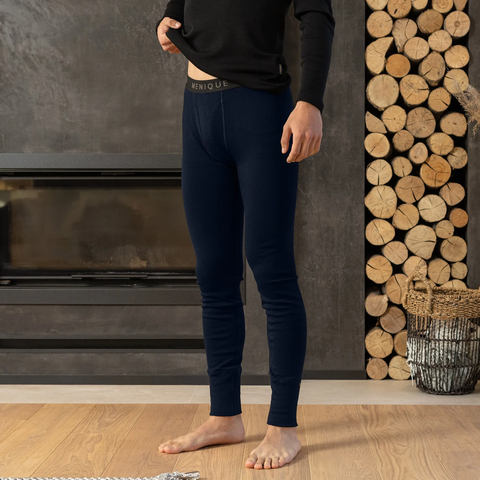 Men's 250 Merino Pants Rub Dark Blue