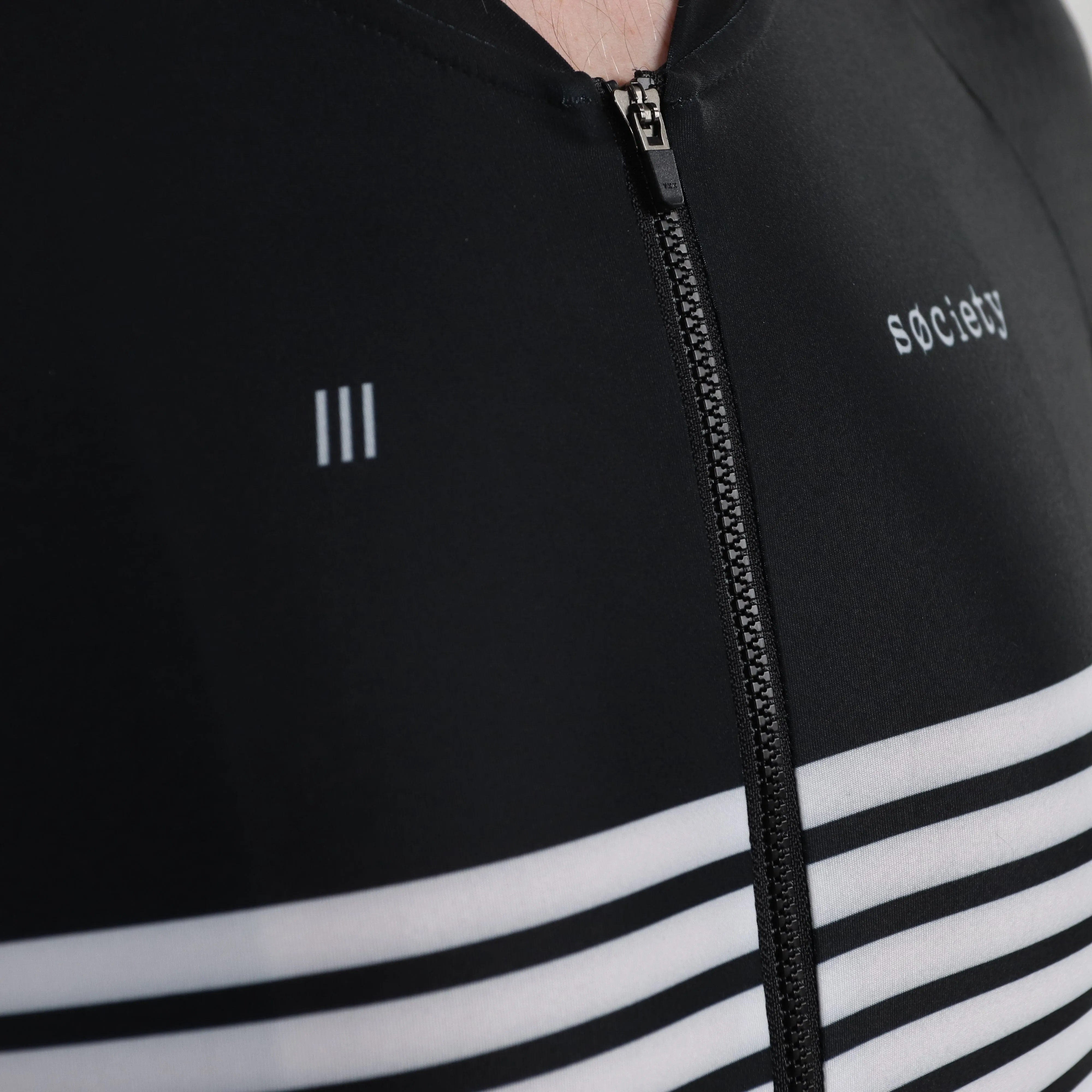 Mens /// Elevate Long Sleeve Jersey (Black/White)