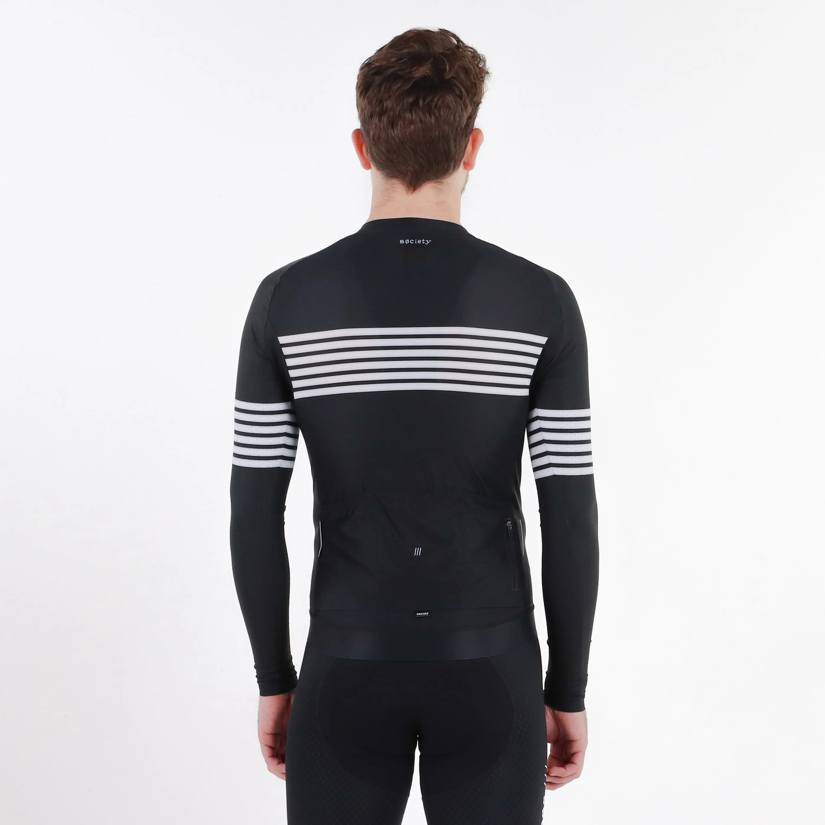 Mens /// Elevate Long Sleeve Jersey (Black/White)