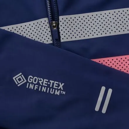 Men's Rapha Brevet Infinium Gore-Tex Long Sleeve Jersey, Navy/Hi-Vis Pink