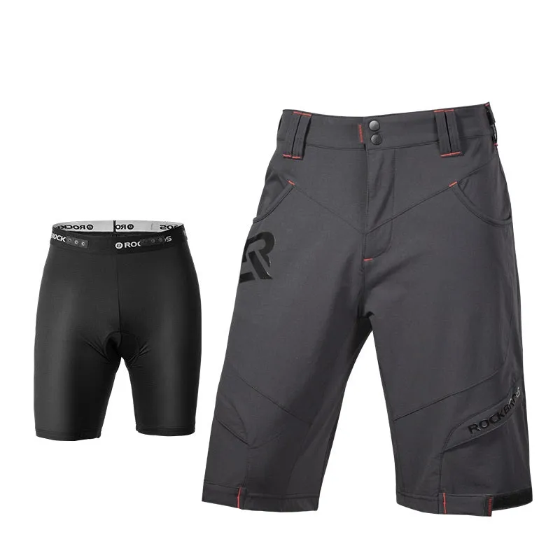 Mens Summer Outdoor Cycling Breathable Mountaineering Sports Quick-Drying Double-Layer Trousers