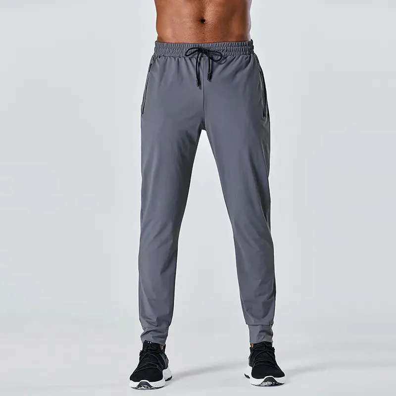 mens tracksuit Sports Pants Fitness Training Running Fast Dry Outdoor Mountaineering Leisure Slim black