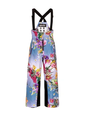 Molo girl's ski pants with graphic print