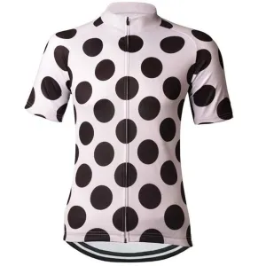 Pale Pink With Polka Dots Cycling Jersey