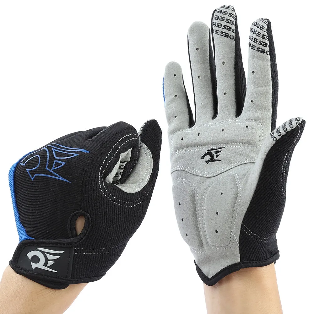 Robesbon Paired Unisex Sport Motocross Cycling Full Finger Gloves