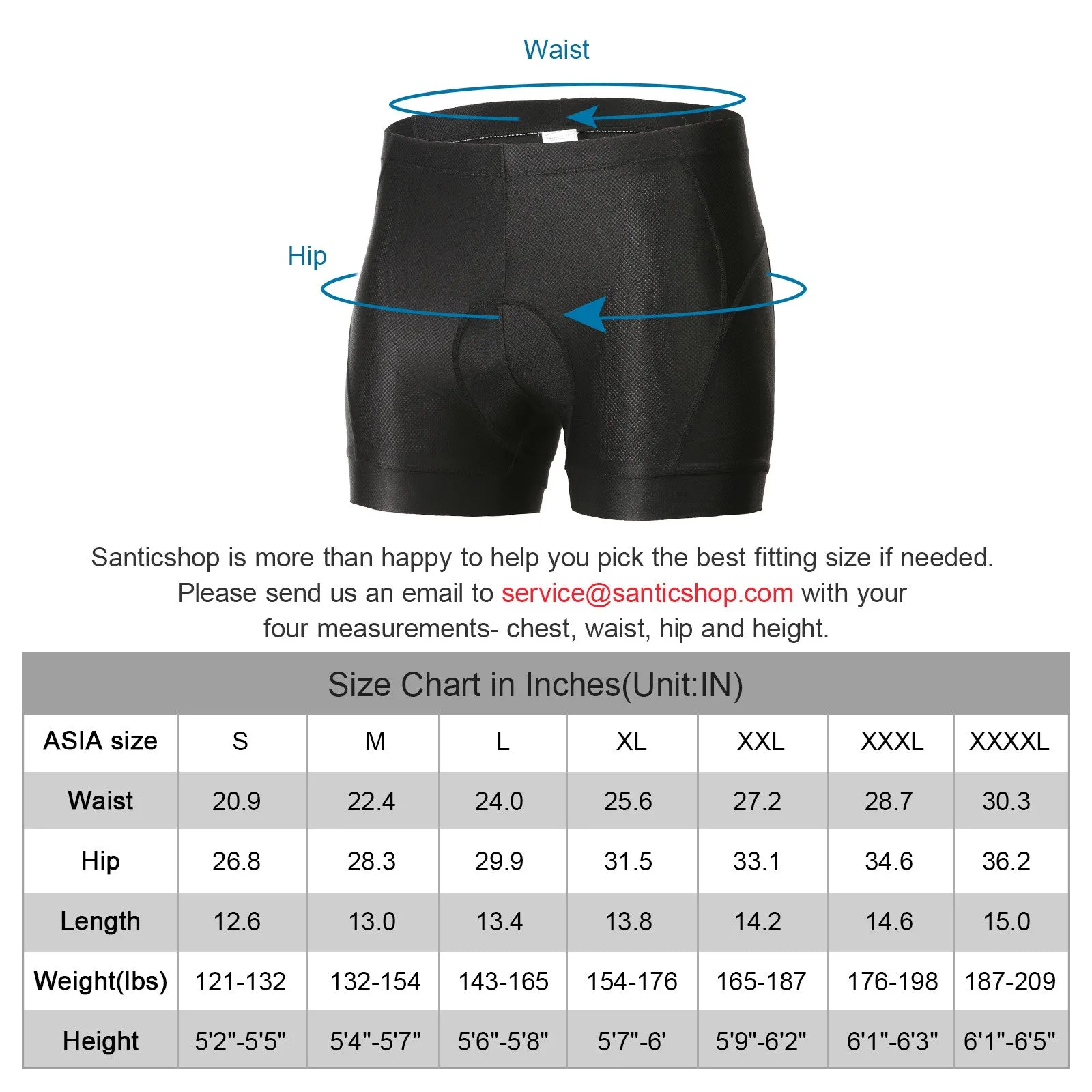 Santic At Once Black Underwear Shorts Men Cycling Padded