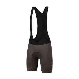 Santic Cycling Bib Shorts Men Padded With Pocket Brown