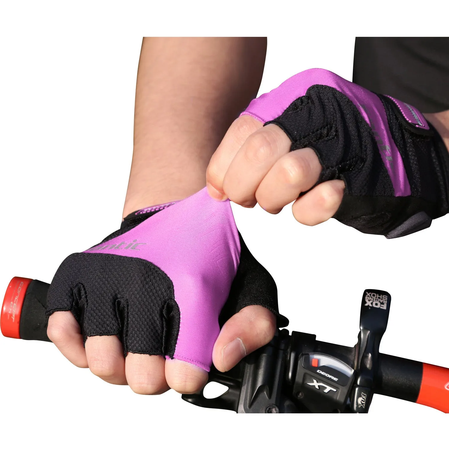 Santic Java Men Cycling Gloves Half Finger – Pink