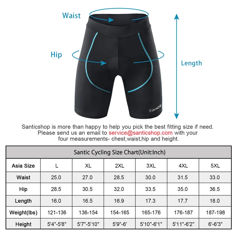 Santic Martha Blue Women Padded Cycling Shorts