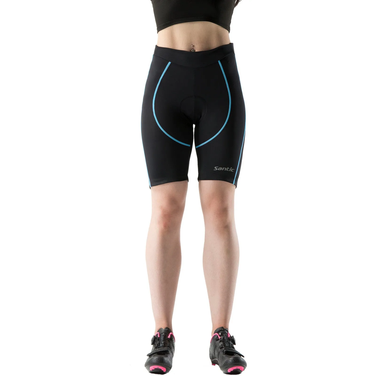 Santic Martha Blue Women Padded Cycling Shorts