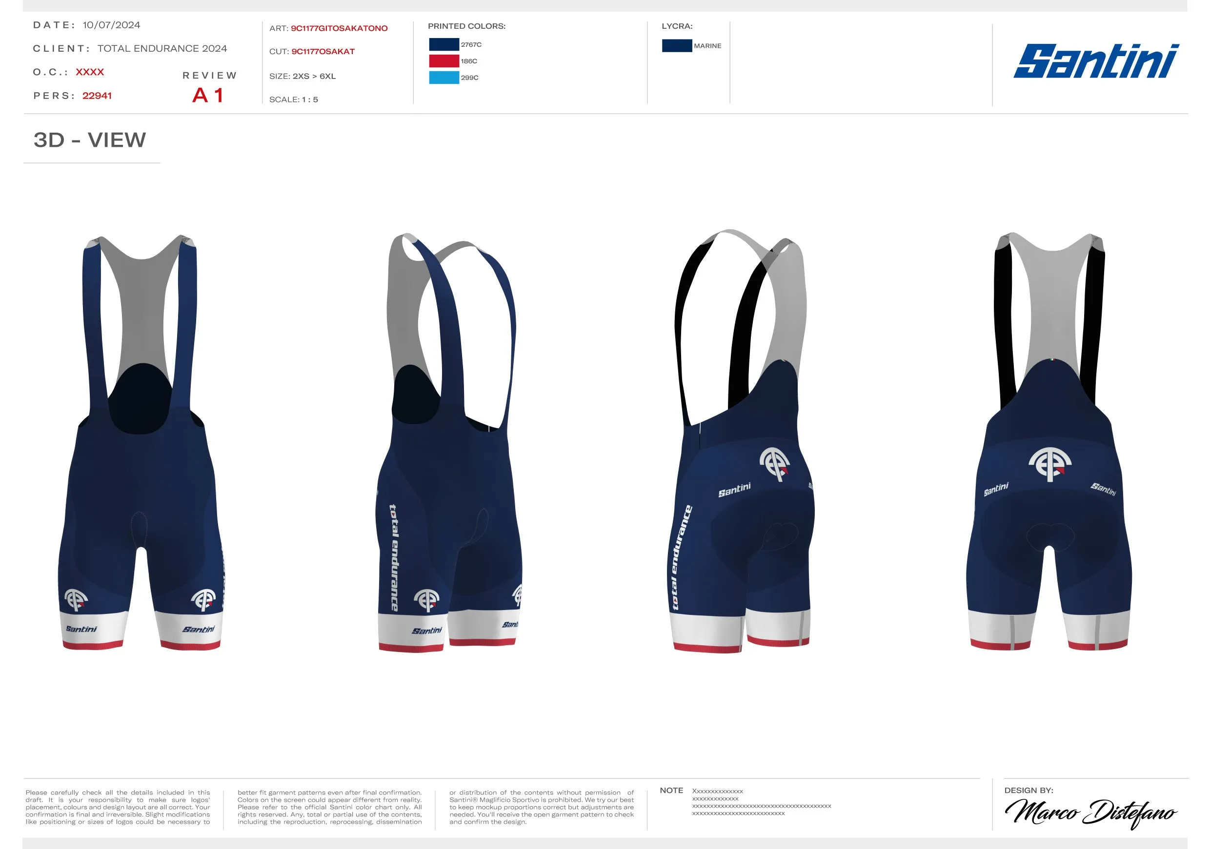 Santini OSAKA-Tono Bib Shorts Custom