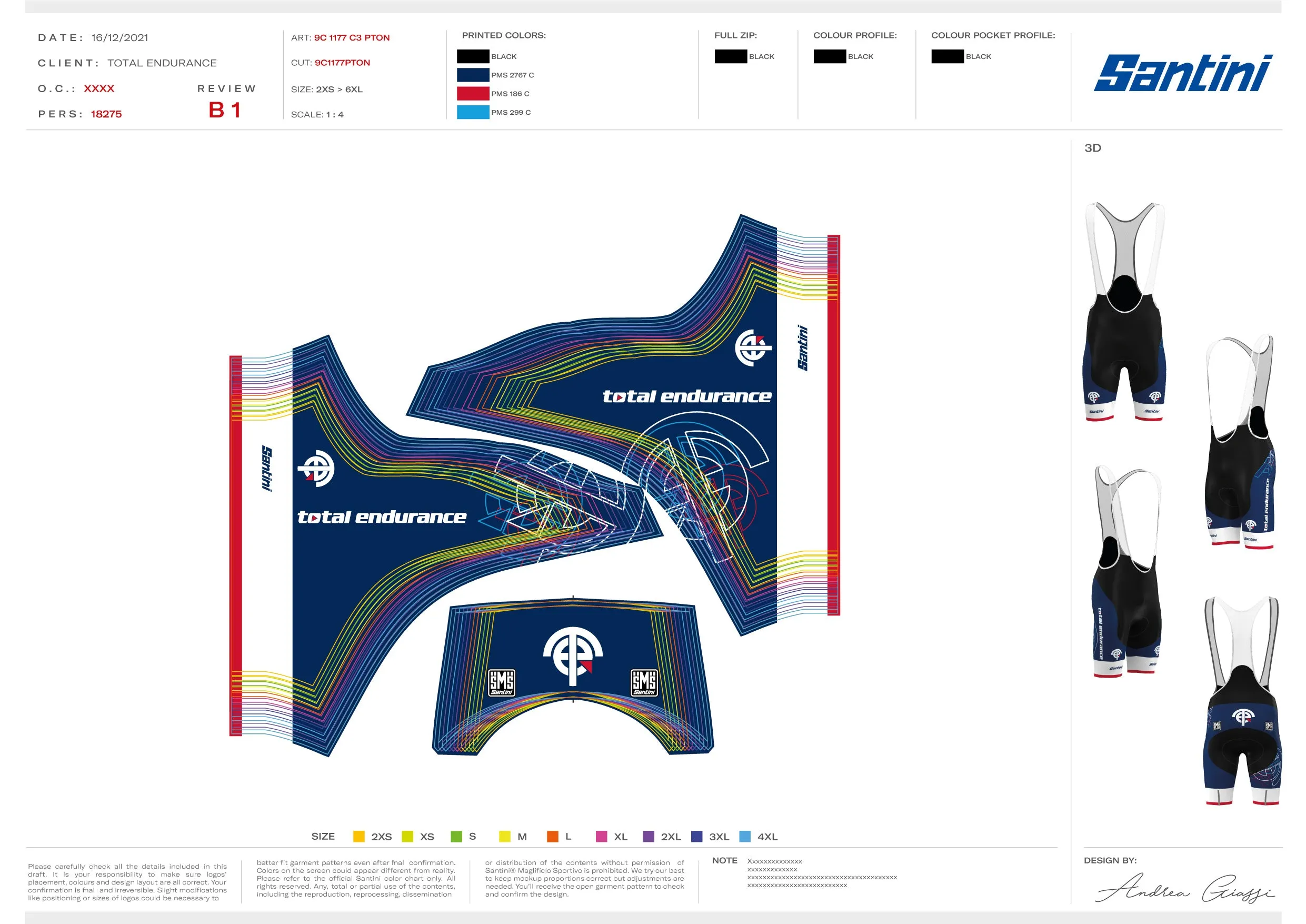 Santini OSAKA-Tono Bib Shorts Custom