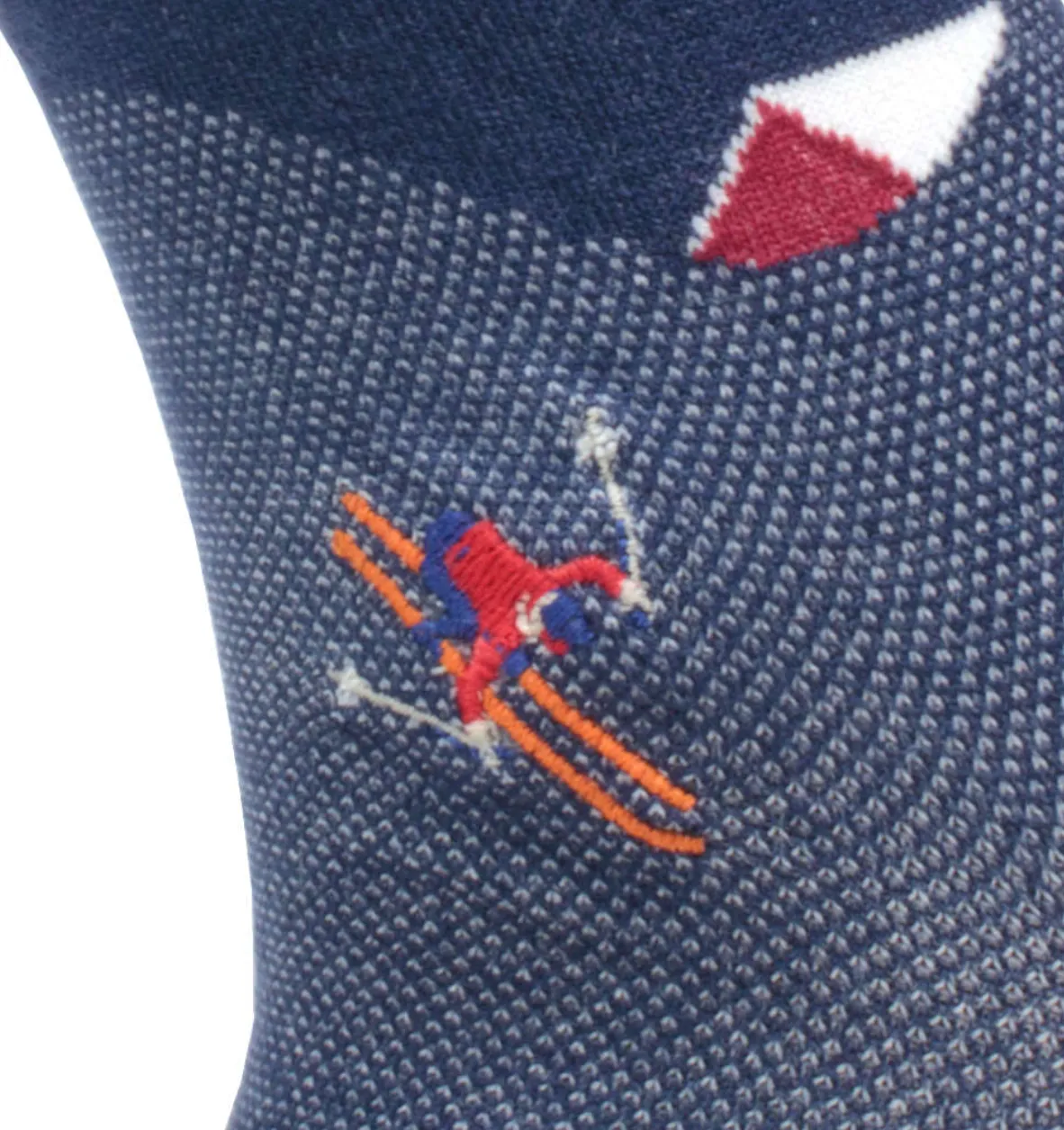 Ski Bum Skiing Themed Men's Crew Sock