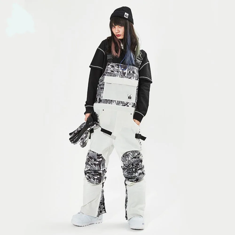 Ski Pants Straight Men Women Extra Thick Full Overalls Winter Warm