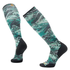 Smartwool Men's Ski Targeted Cushion Green Slopes Print Over The Calf Socks 2025