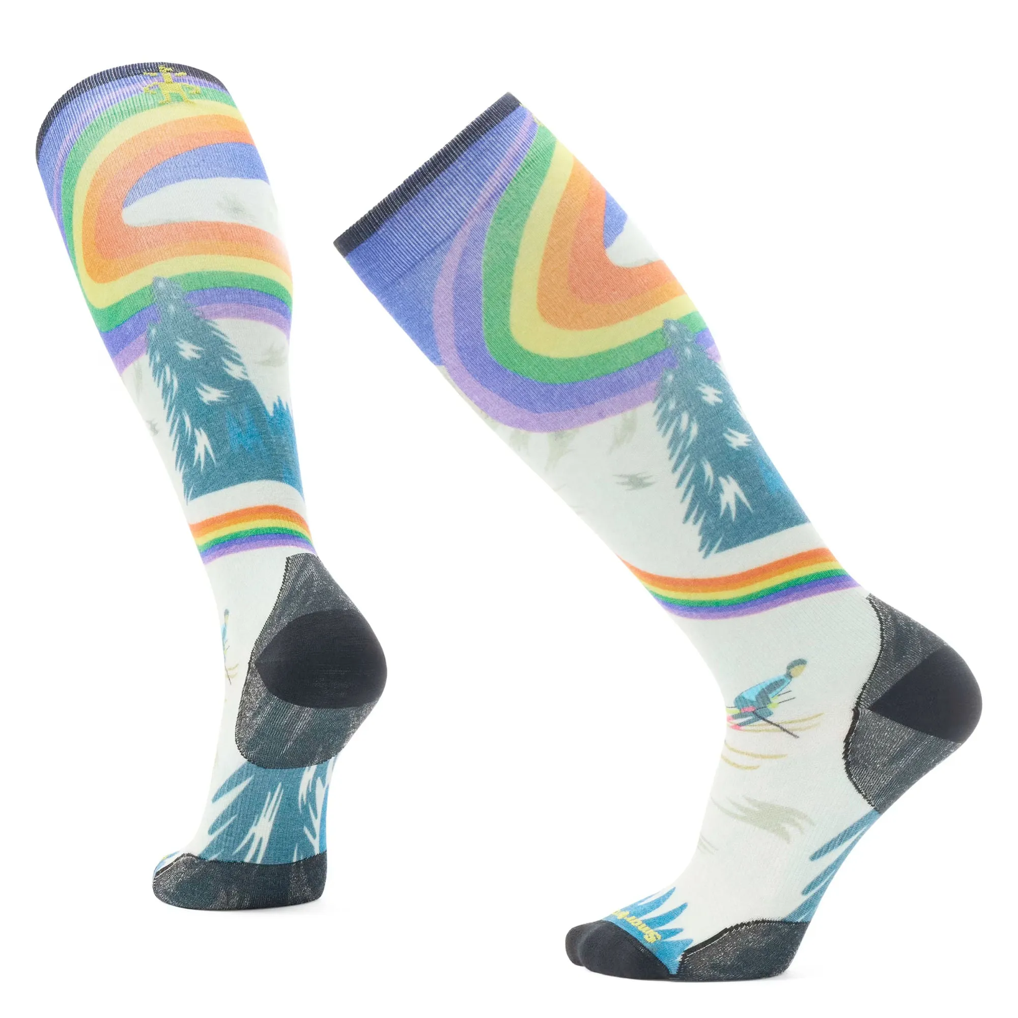 Smartwool Ski Rainbow Trails Print Over The Calf Socks