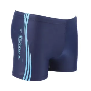 STRAUSS Swimming Shorts | Swimming Trunks for Men | Can Be Used for Gym, Running, Cycling, Swimming, Basketball, Cricket, Yoga, Football, Tennis, Badminton & More | Size: XL,(Blue Lines)