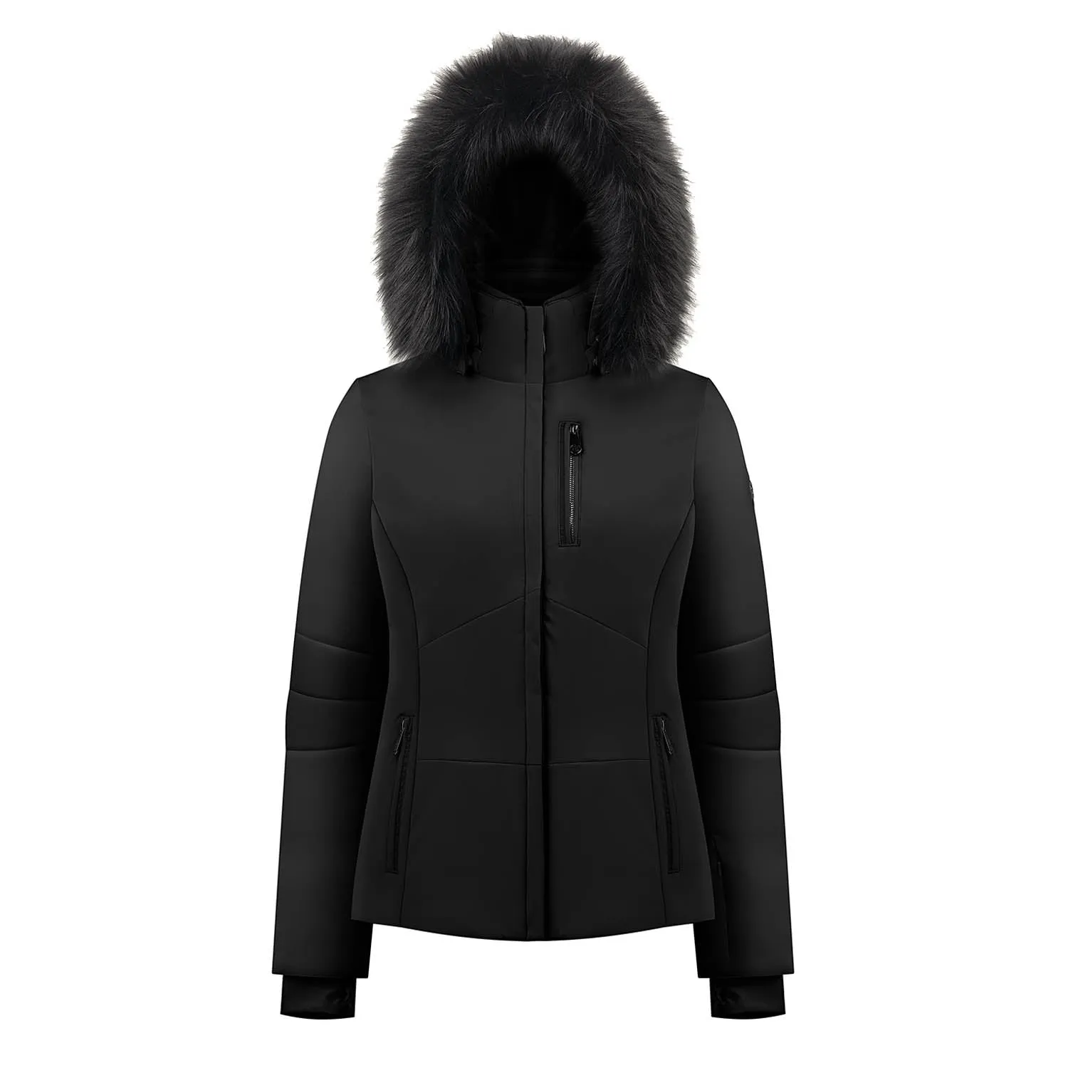 Stretch Faux Fur Ski Jacket