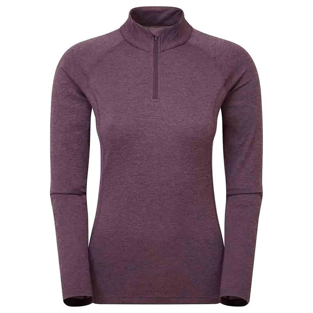 女裝拉鍊排汗長袖T恤 Women's Dart Zip Neck (NEW)