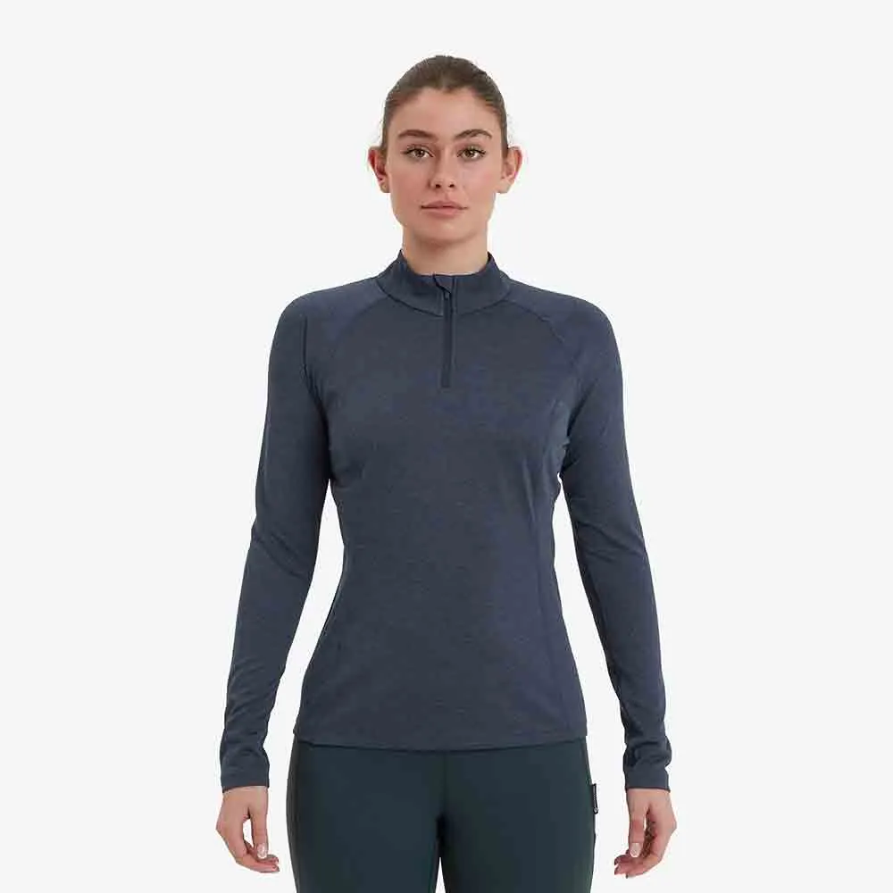 女裝拉鍊排汗長袖T恤 Women's Dart Zip Neck (NEW)