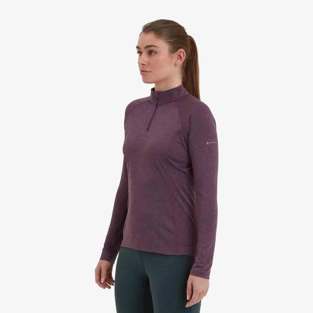 女裝拉鍊排汗長袖T恤 Women's Dart Zip Neck (NEW)