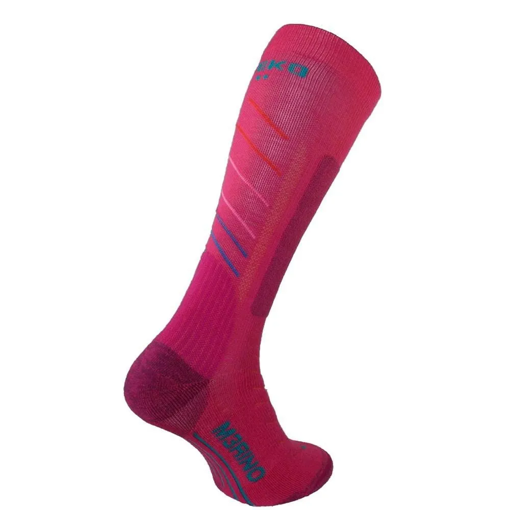 TEKO eco SKI 3.0 Women's MERINO WOOL SUPER EVO SKIING SOCKS - Medium Full Cushion - CLEARANCE