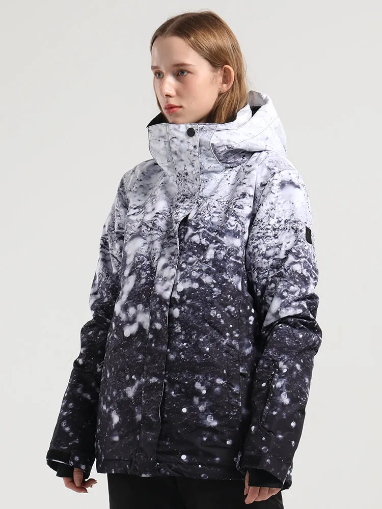 Women's Water Drops Colorful Snowboard Ski Jackets