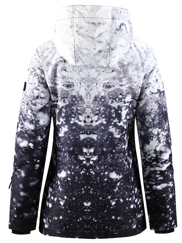 Women's Water Drops Colorful Snowboard Ski Jackets