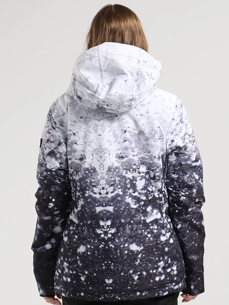 Women's Water Drops Colorful Snowboard Ski Jackets