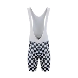 Wreckerboard Cycling Checked Bib Shorts